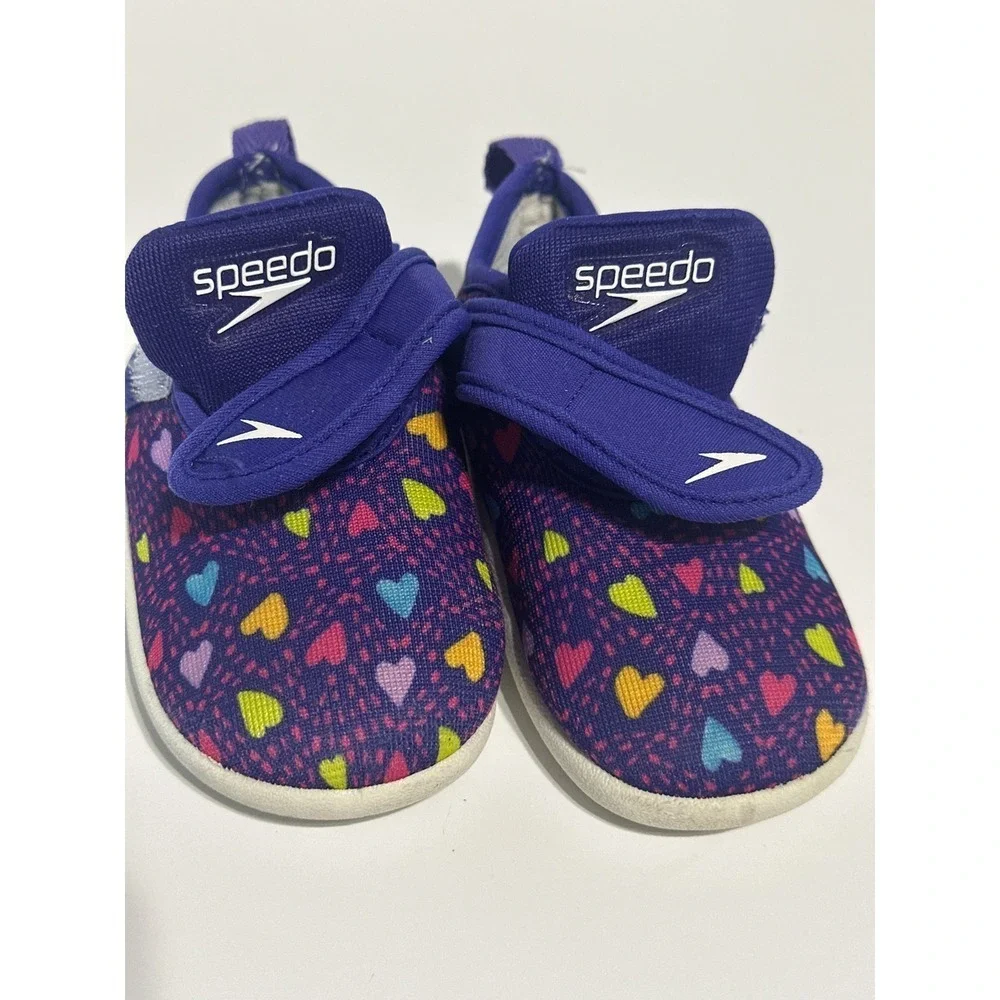 Speedo Kids Surfwalker Water Shoes Hearts Purple Toddler Shoes‎ S